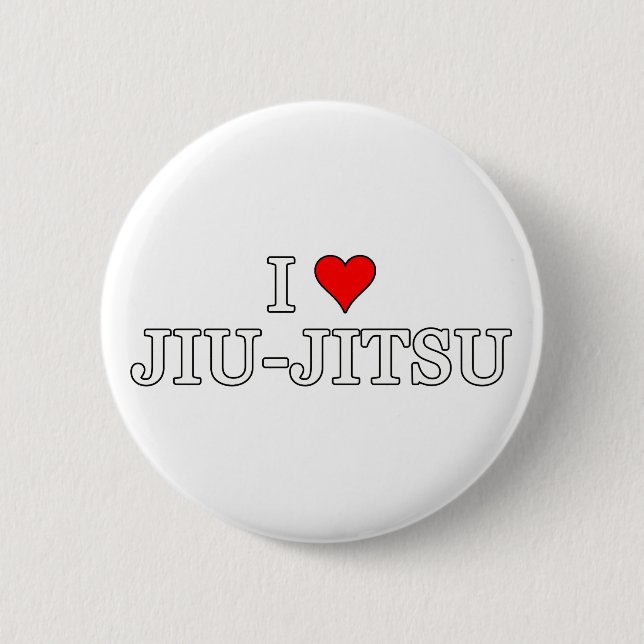 Brazilian Jiu Jitsu Pinback Button (Front)