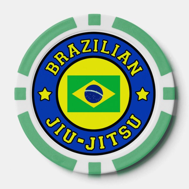 Brazilian Jiu Jitsu Poker Chips (Front)
