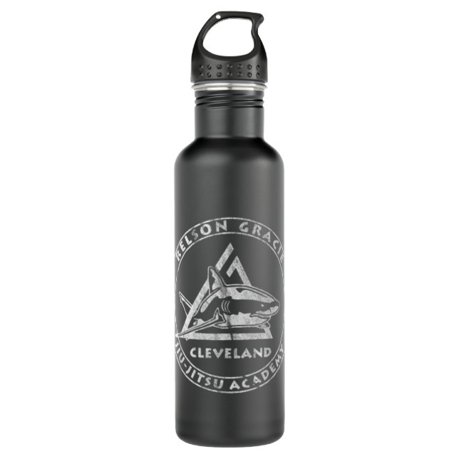 Brazilian Jiu-Jitsu Shirt - Relson Gracie Clevelan Stainless Steel Water Bottle (Front)