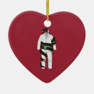 Brazilian Jiu Jitsu Snake Ceramic Ornament