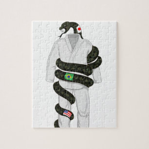 Brazilian Jiu Jitsu Snake Jigsaw Puzzle