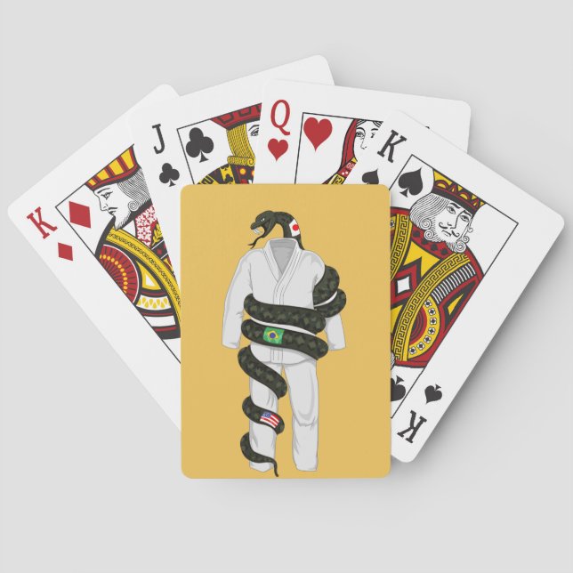 Brazilian Jiu Jitsu Snake Poker Cards (Back)