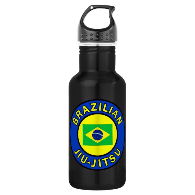Brazilian Jiu Jitsu Stainless Steel Water Bottle (Front)