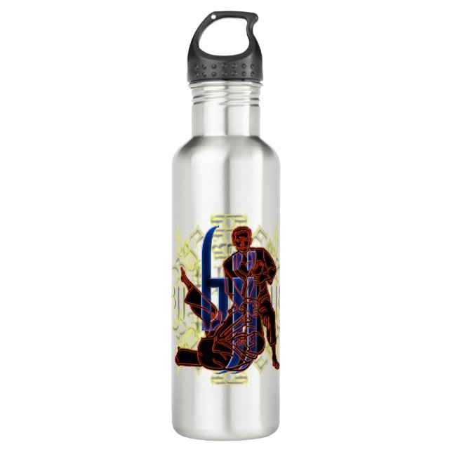 Brazilian Jiu Jitsu Water Bottle (Front)