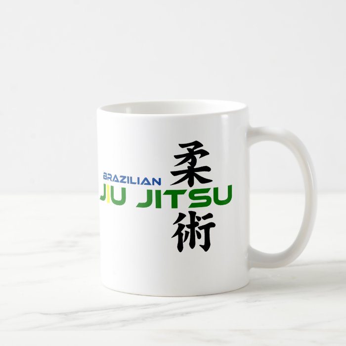 Brazilian Jiu Jitsu with Japanese Characters Mug