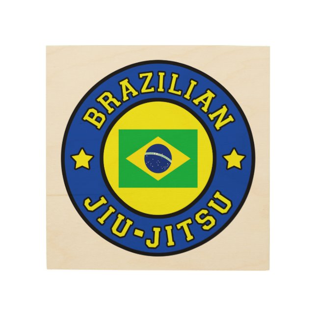 Brazilian Jiu Jitsu Wood Wall Art (Front)