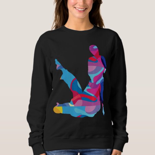 Brazilian Jiu Jutsu BJJ Colorful Graphic Sweatshirt
