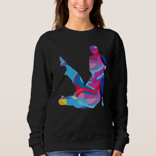 Brazilian Jiu Jutsu BJJ Colorful Graphic   Sweatshirt