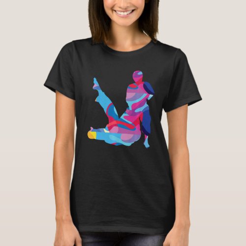 Brazilian Jiu Jutsu BJJ Colorful Graphic   T_Shirt