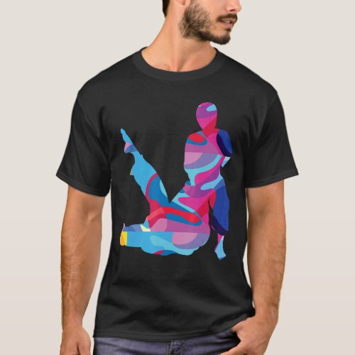 Brazilian Jiu Jutsu BJJ Colorful Graphic T_Shirt