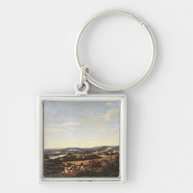 Brazilian Landscape with a Plantation Keychain (Front)