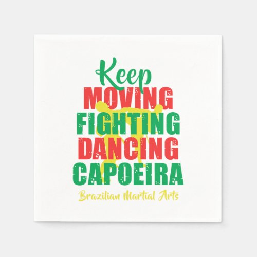 Brazilian Martial Arts Dance Fight Capoeira Gift Napkins