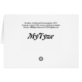 Brazilian Orchid and Hummingbirds 1871 (Back Horizontal)