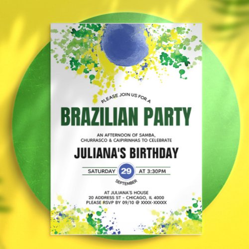 Brazilian Party Invitation