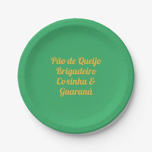 Brazilian Party Plate (Front)