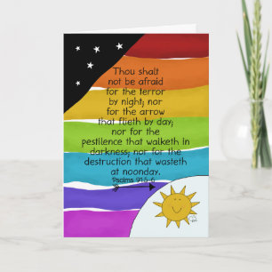 Brazilian Power Manager, Covid 19 Virus, Rainbow, Card