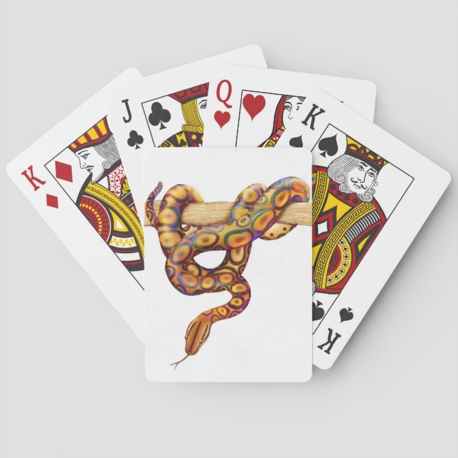 Brazilian Rainbow Boa Snake Playing Cards (Back)