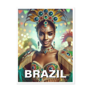 Brazilian Samba Dancer Postcard