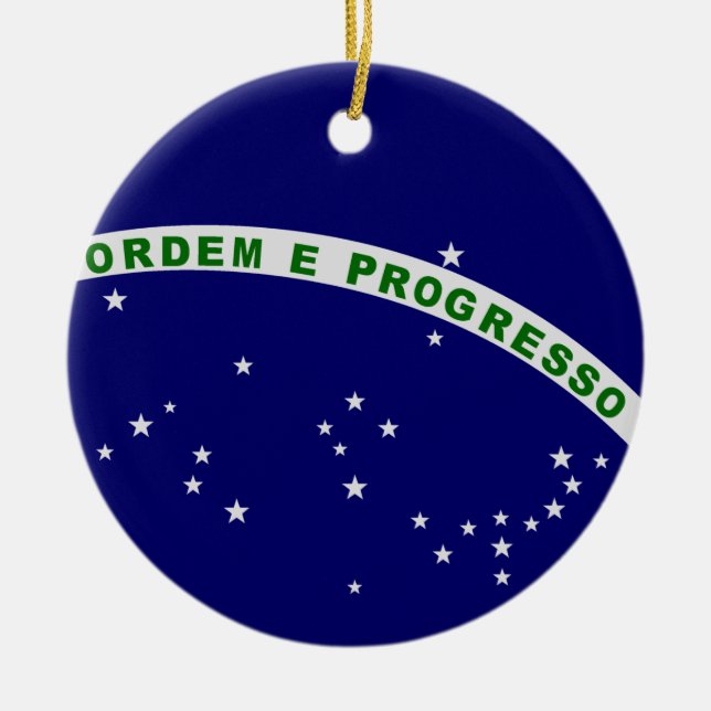 Brazilian Seal Ceramic Ornament (Front)