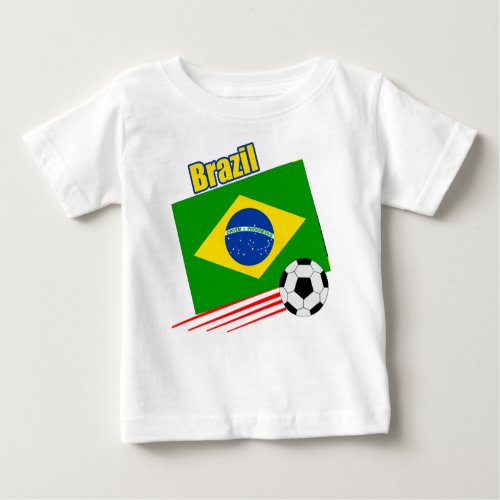 Brazilian Soccer Team Baby T_Shirt