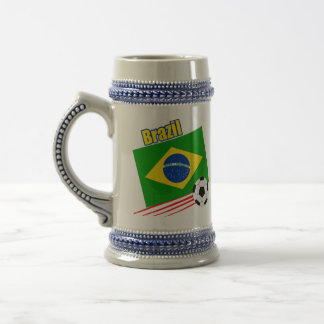 Brazilian Soccer Team Beer Stein