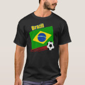 Brazilian Soccer Team Brazil Flag Jersey Football T-Shirt