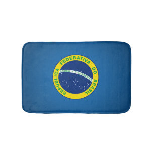 Brazilian state seal bath mat