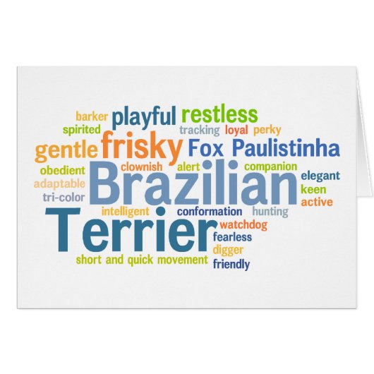 Brazilian Terrier Cards (Front Horizontal)