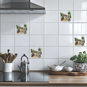 Brazilian Village  Ceramic Tile