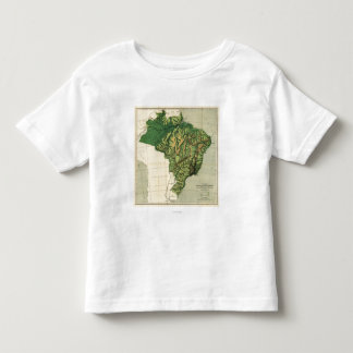 BrazilPhysical Panoramic MapBrazil Toddler T-shirt