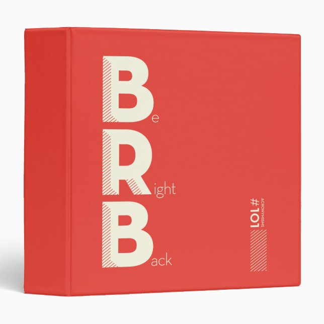 BRB 3 RING BINDER (Front/Spine)