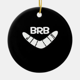 BRB Boomerang Ceramic Ornament