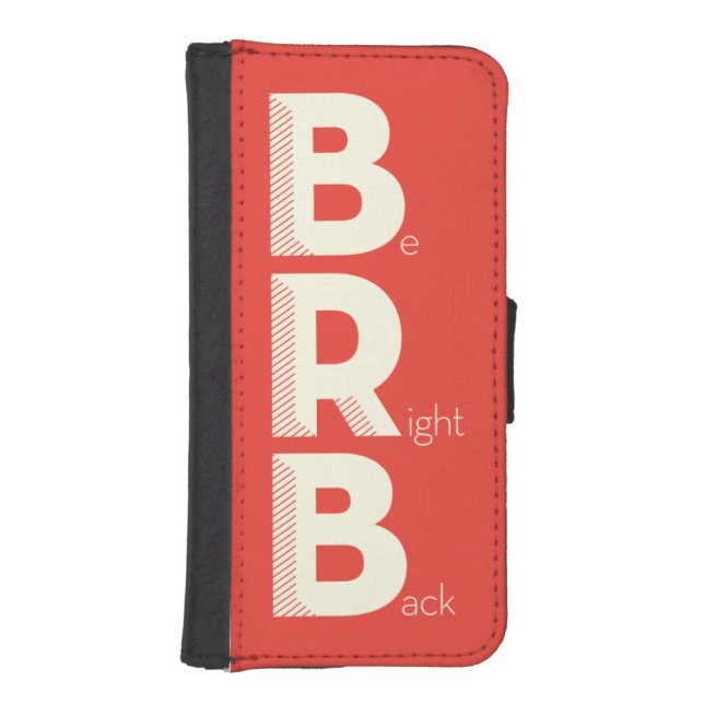 BRB iPhone WALLET CASE (Front)