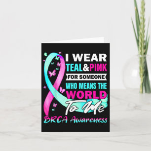 Brca Awareness Breast And Ovarian Cancer Support  Card