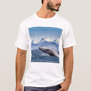 Breaching Humpback Whale In Alaska T-Shirt