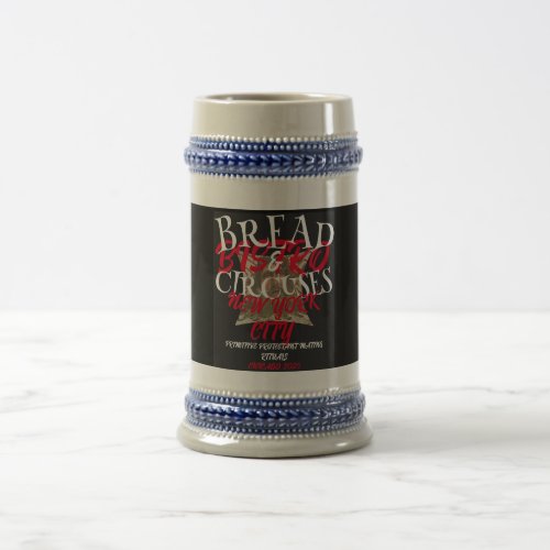 BREAD AND CIRCUSES BISTRO NEW YORK CITY BEER STEIN