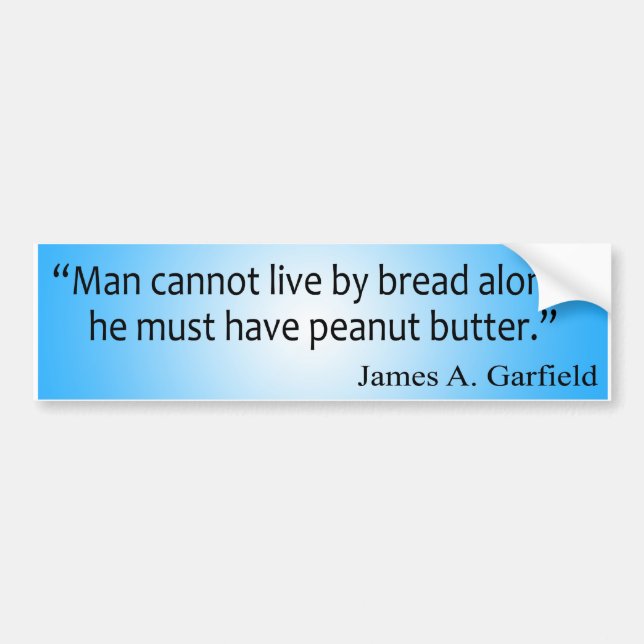 Bread and Peanut Butter Bumper Sticker (Front)