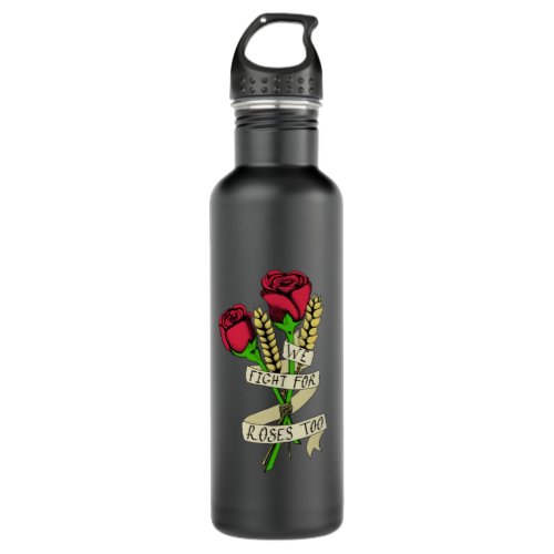 Bread and Roses color Stainless Steel Water Bottle