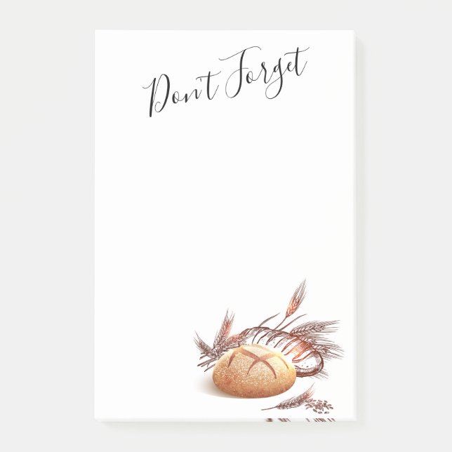 Bread and Wheat Post-it Notes (Front)