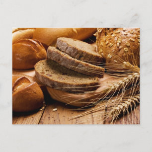 Bread and Wheat Postcard