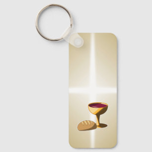 Bread and Wine The Last Supper Easter Communion Keychain