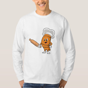 Bread as Cook with Rolling pin T-Shirt