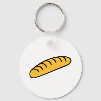 Bread baguette keychain