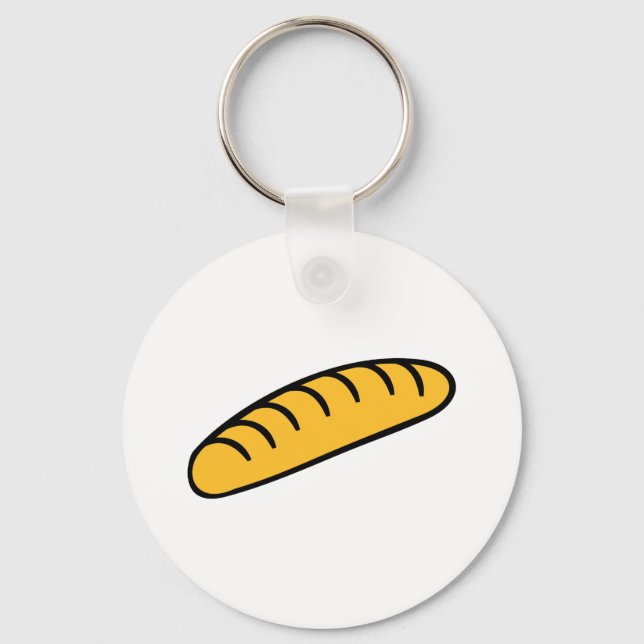 Bread baguette keychain (Front)
