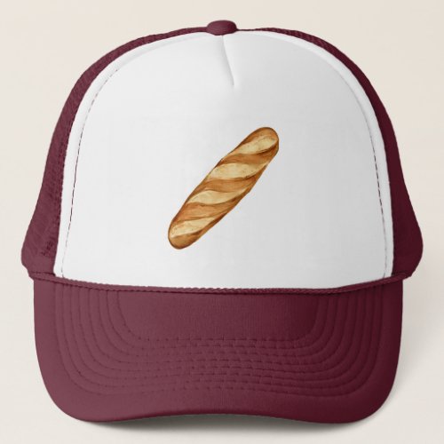 Bread Baguette Loaf Baker Bakery Lover Trucker Hat