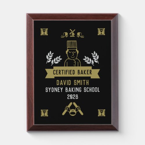 Bread Baker Award Plaque