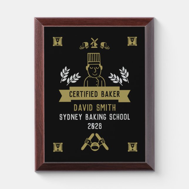 Bread Baker Award Plaque (Vertical)