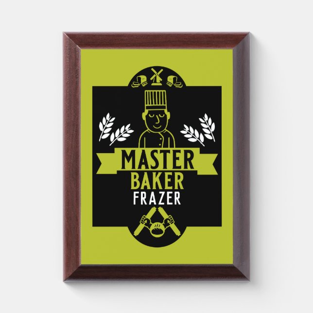 Bread Baker Award Plaque (Vertical)