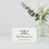 Bread Baker Bakery Chef Rolling Pins Business Card (Standing Front)