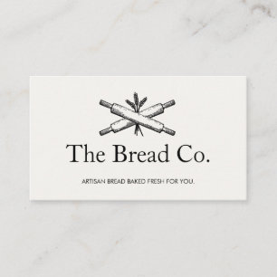 Bread Baker Bakery Chef Rolling Pins Business Card